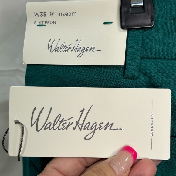 NWT Walter Hagen TEAL Flat Front Shorts 35” Waist - Picture 6 of 9